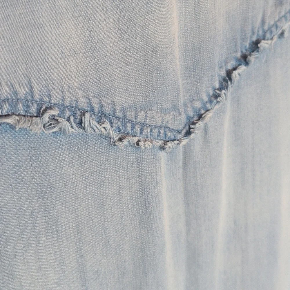 Cloth & Stone Light Blue Denim Shirt Dress - Picture 5 of 10